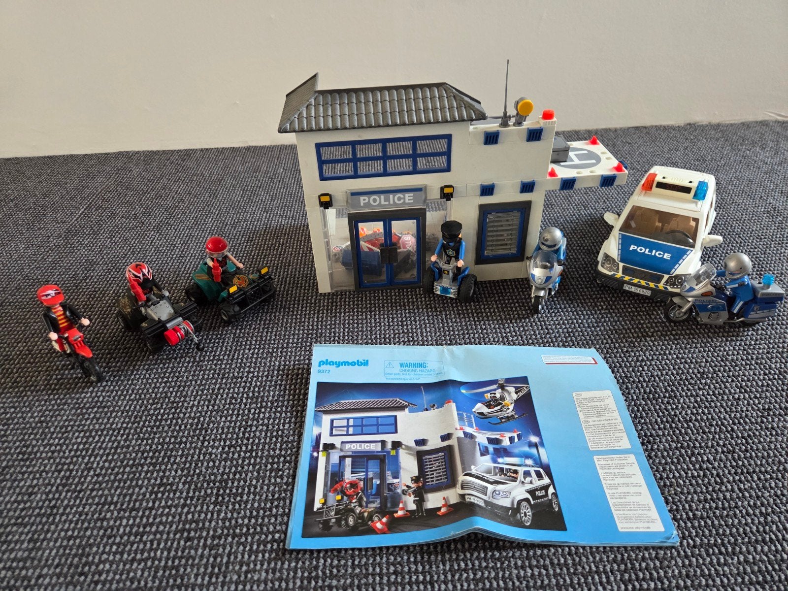 Playmobil Politiebureau met Voertuigen en Figuren, Ophalen, Gebruikt, Gebouw, Complete set