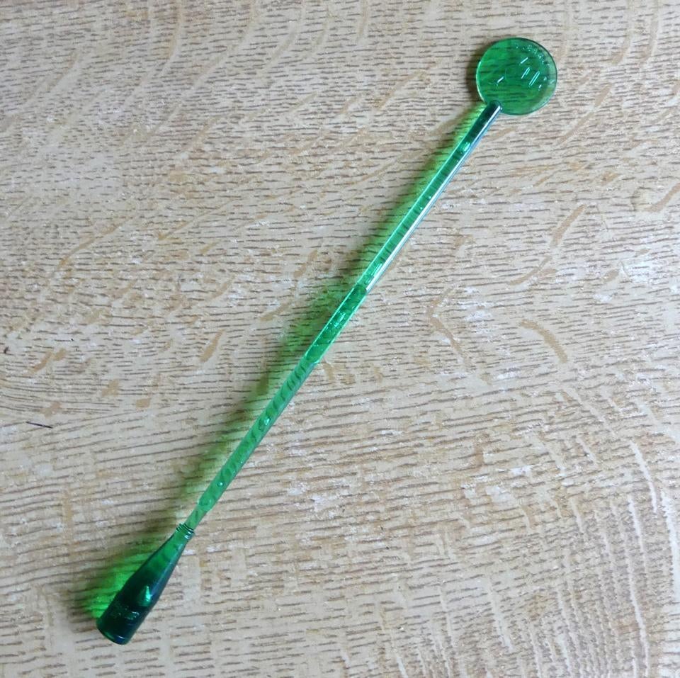 Roerstaafje Seven Up 7Up stirrer groen plastic, Verzamelen, Ophalen of Verzenden, Gebruikt, Gebruiksvoorwerp