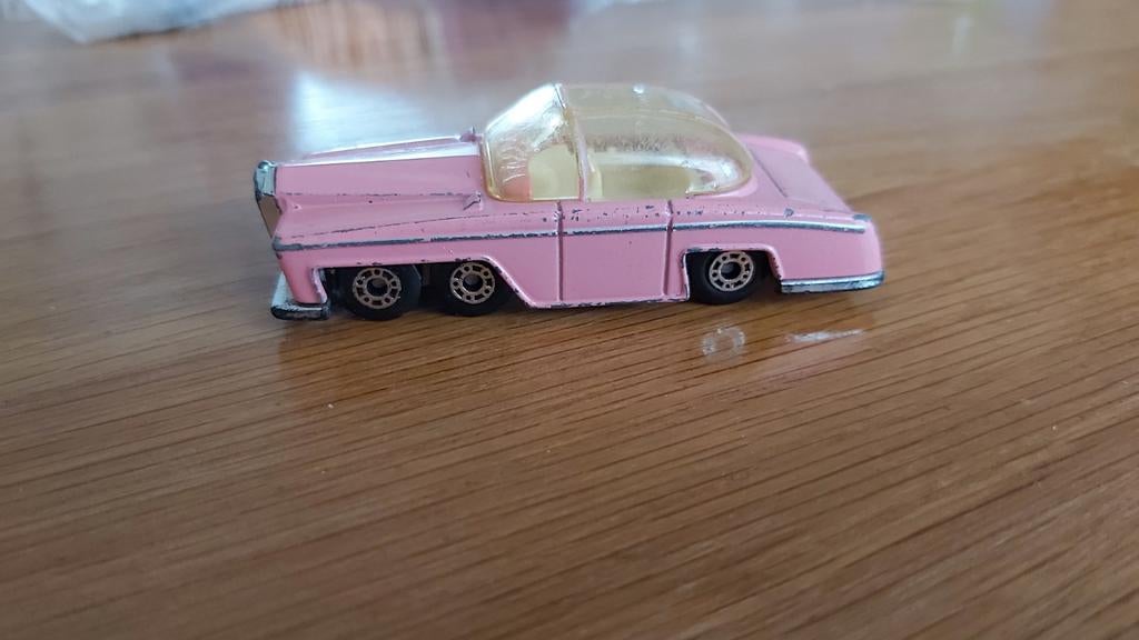 Vintage Matchbox FAB 1 Thunderbirds Roze Speelgoedauto, Ophalen of Verzenden, Gebruikt, Auto, Overige merken