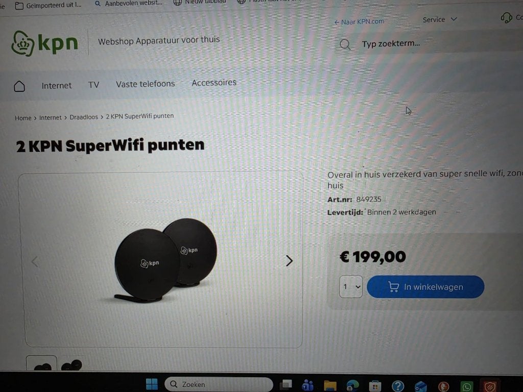 KPN Wifi versterkers, Computers en Software, WiFi-versterkers, Ophalen, Zo goed als nieuw, KPN