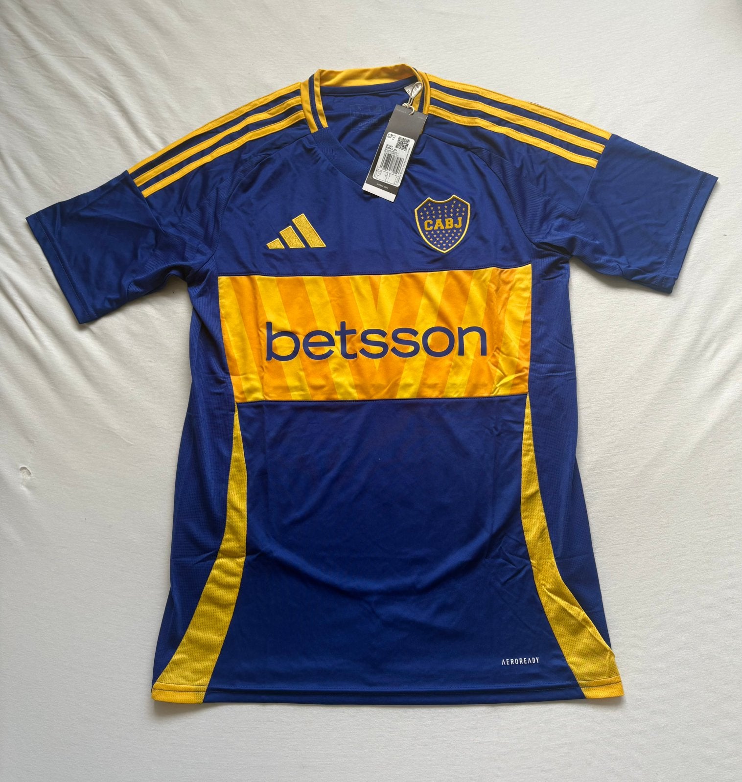 Adidas Boca Juniors CABJ 2024-2025 Thuisshirt Maat S IS7462, Sport en Fitness, Voetbal, Maat S, Verzenden, Nieuw, Shirt