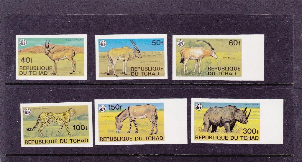 WWF Tchad ongetand (108), Postzegels en Munten, Verzenden, Postfris, Dier of Natuur