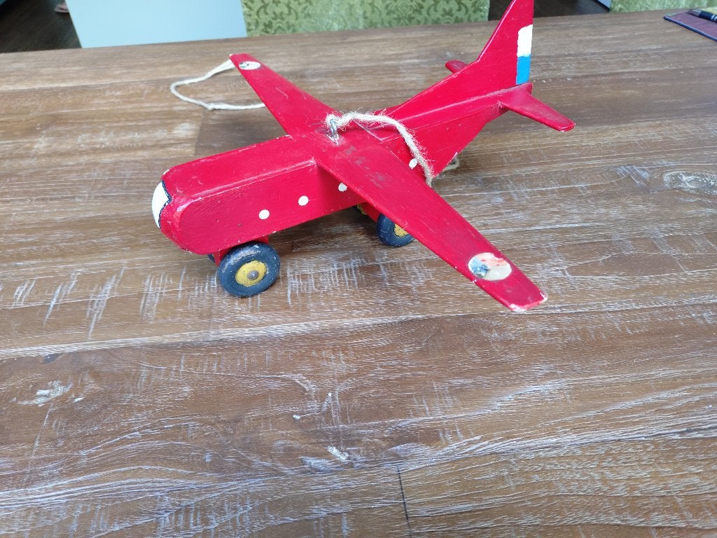 Vintage houten vliegtuig, 1:72 tot 1:144, Gebruikt, Vliegtuig, Ophalen