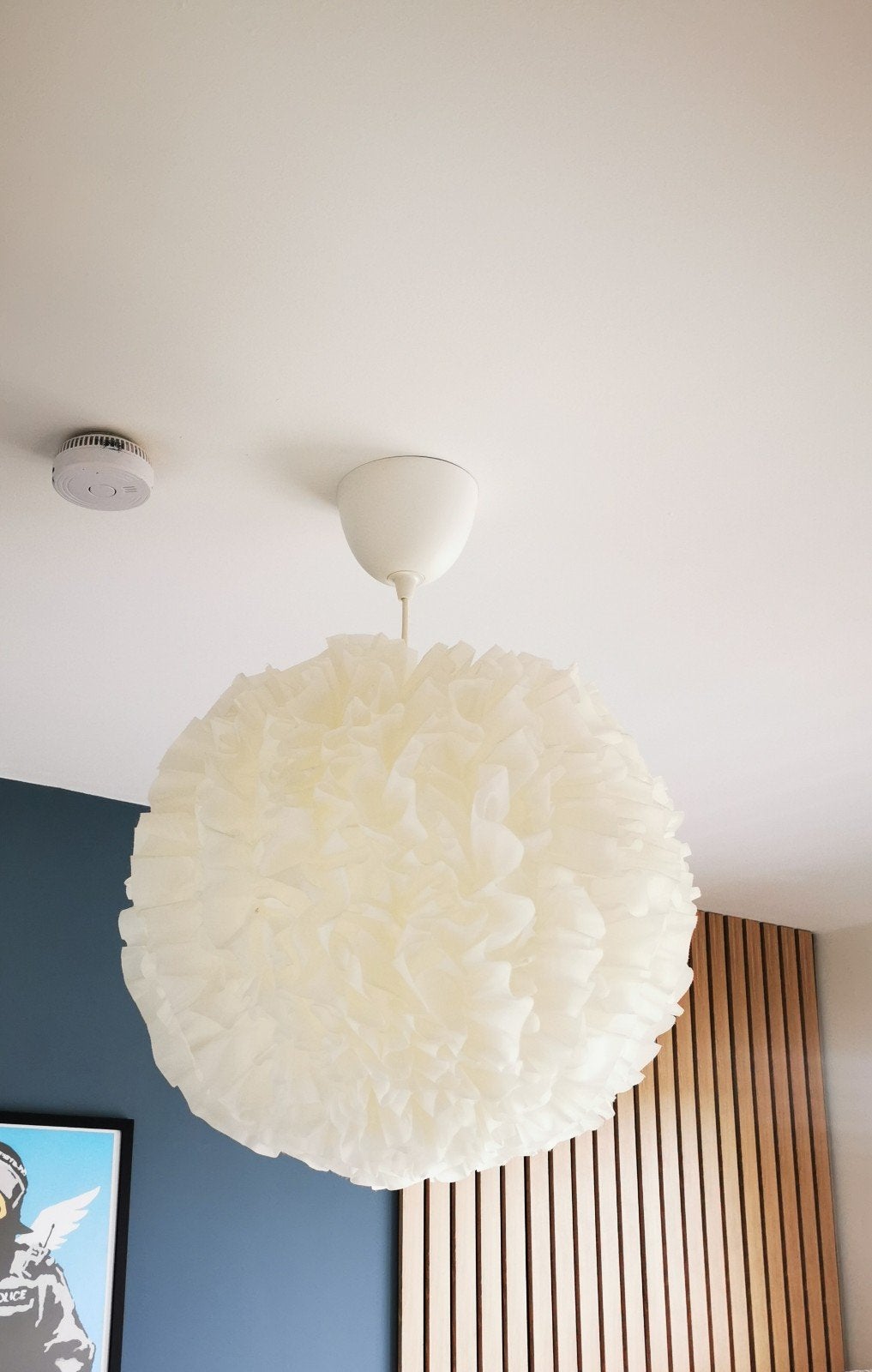 IKEA Knappa hanglamp - Witte wolk lamp, Kunststof, Modern, Speels, 50 tot 75 cm, Ophalen of Verzenden