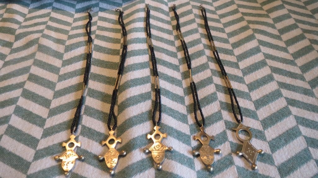 Toeareg kettingen Niger, collier, ambachtelijk, p/p/st, Sieraden, Tassen en Uiterlijk, Met hanger, Verzenden, Nieuw, Zilver