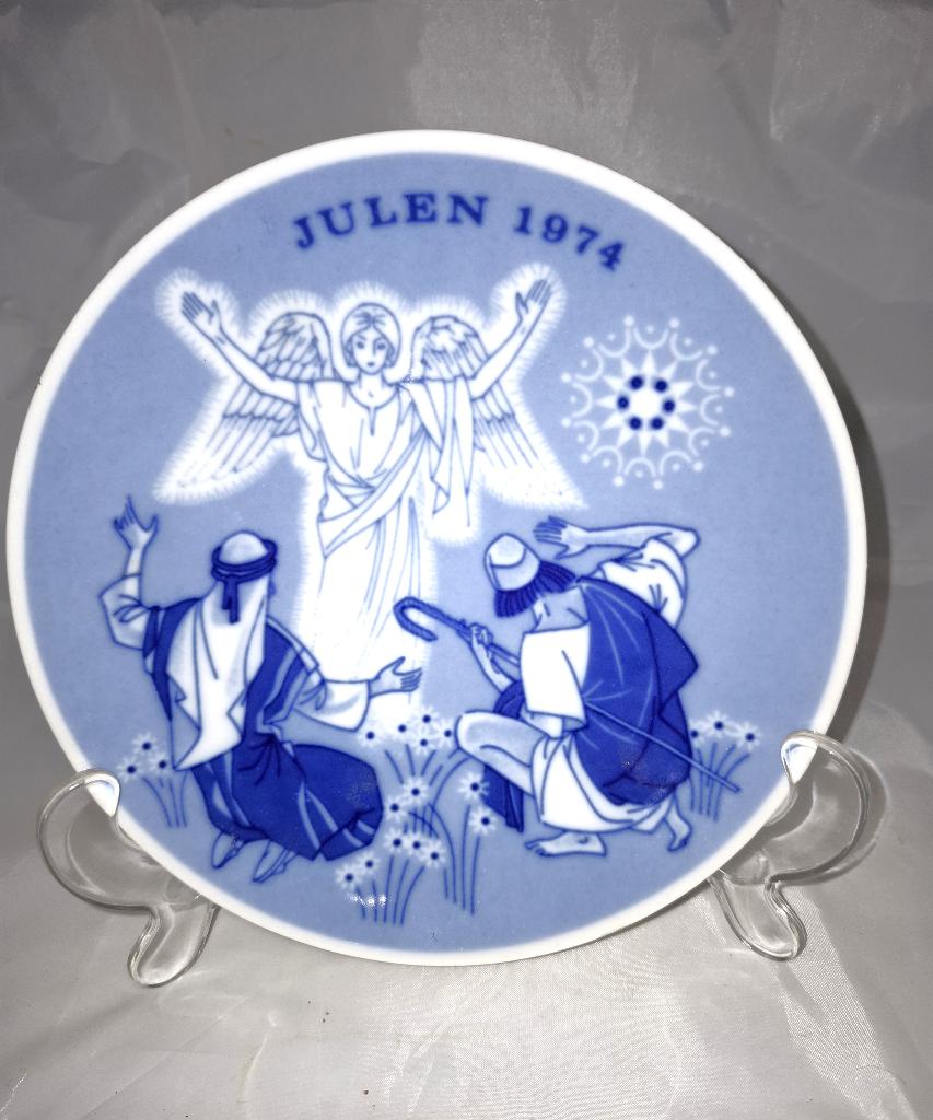 Porsgrund Norway Julen 1974 Kerstbord The Shepherds, Ophalen of Verzenden