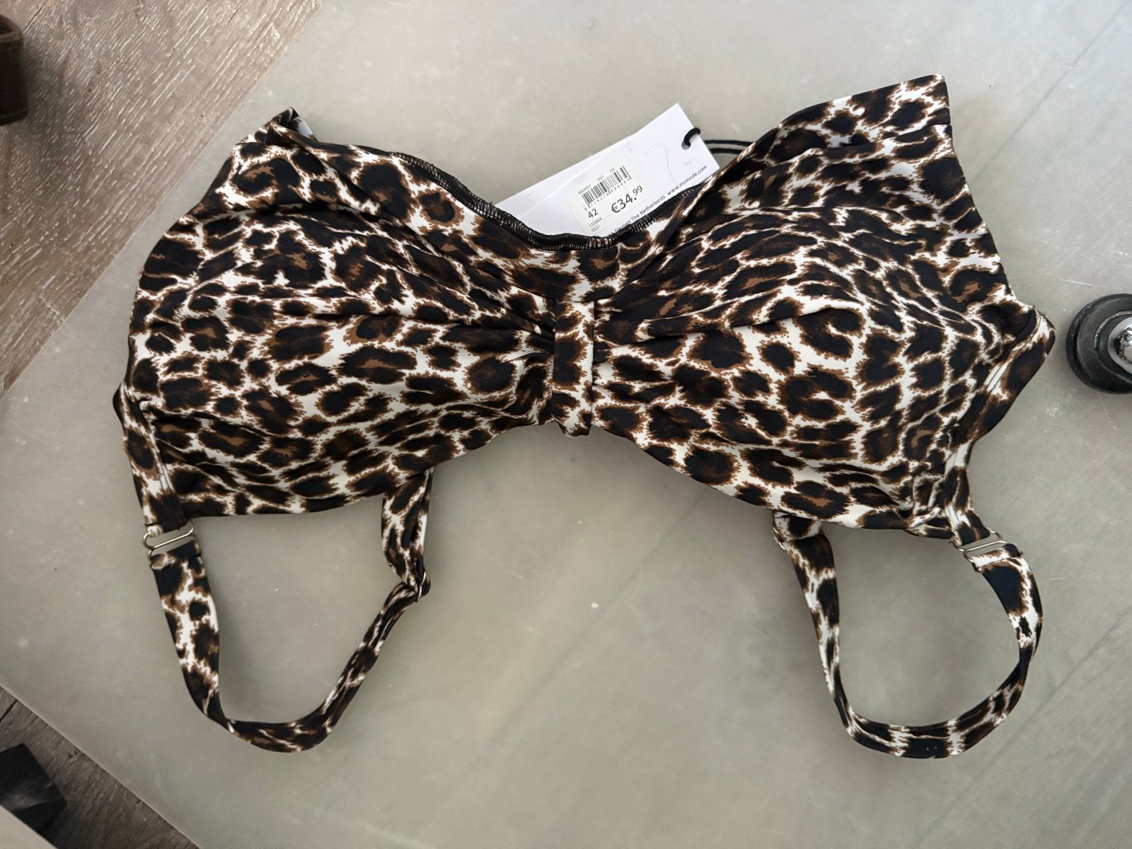 Leopard bikini top maat 42 cup D, Kleding | Dames, Badmode en Zwemkleding, Ophalen of Verzenden, Nieuw, Overige kleuren, Bikini
