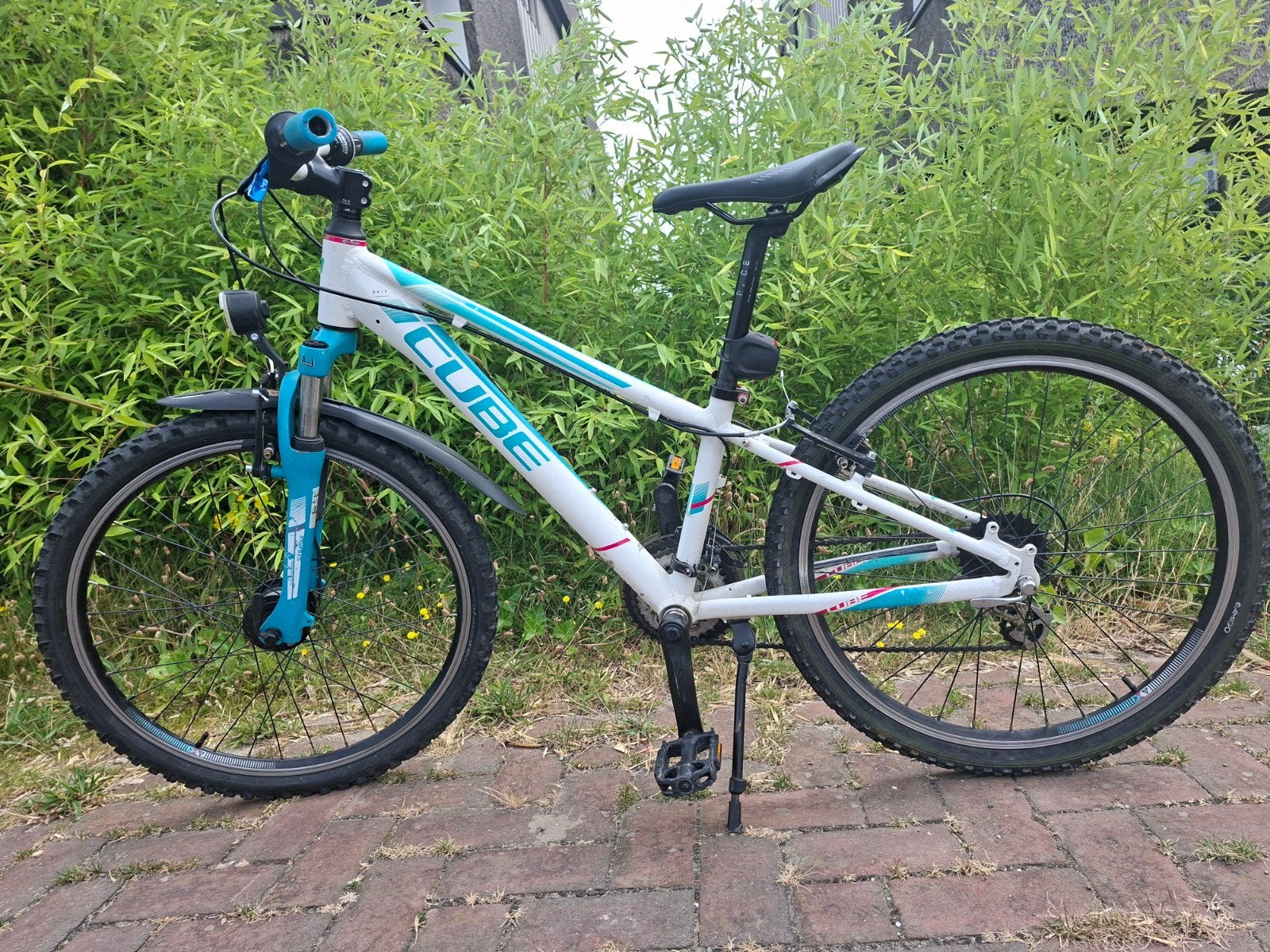 Cube 240 Race (wit-blauw), Fietsen en Brommers, Fietsen | Mountainbikes en ATB, Minder dan 45 cm, Ophalen, Overige merken