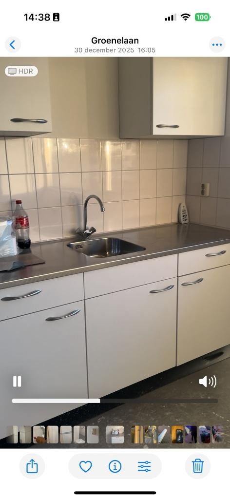 Bribus keuken in gebruik sinds januari, Ophalen, Overige materialen, Wit, Overige typen