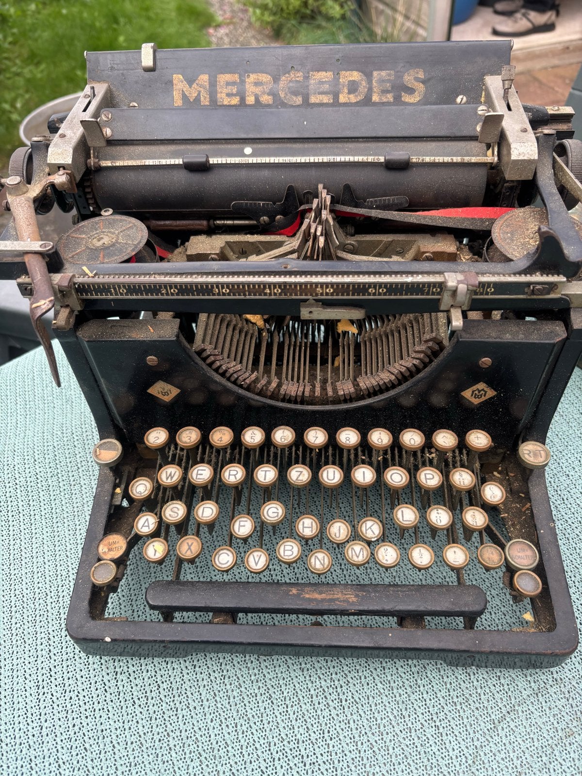 Typemachine, Ophalen