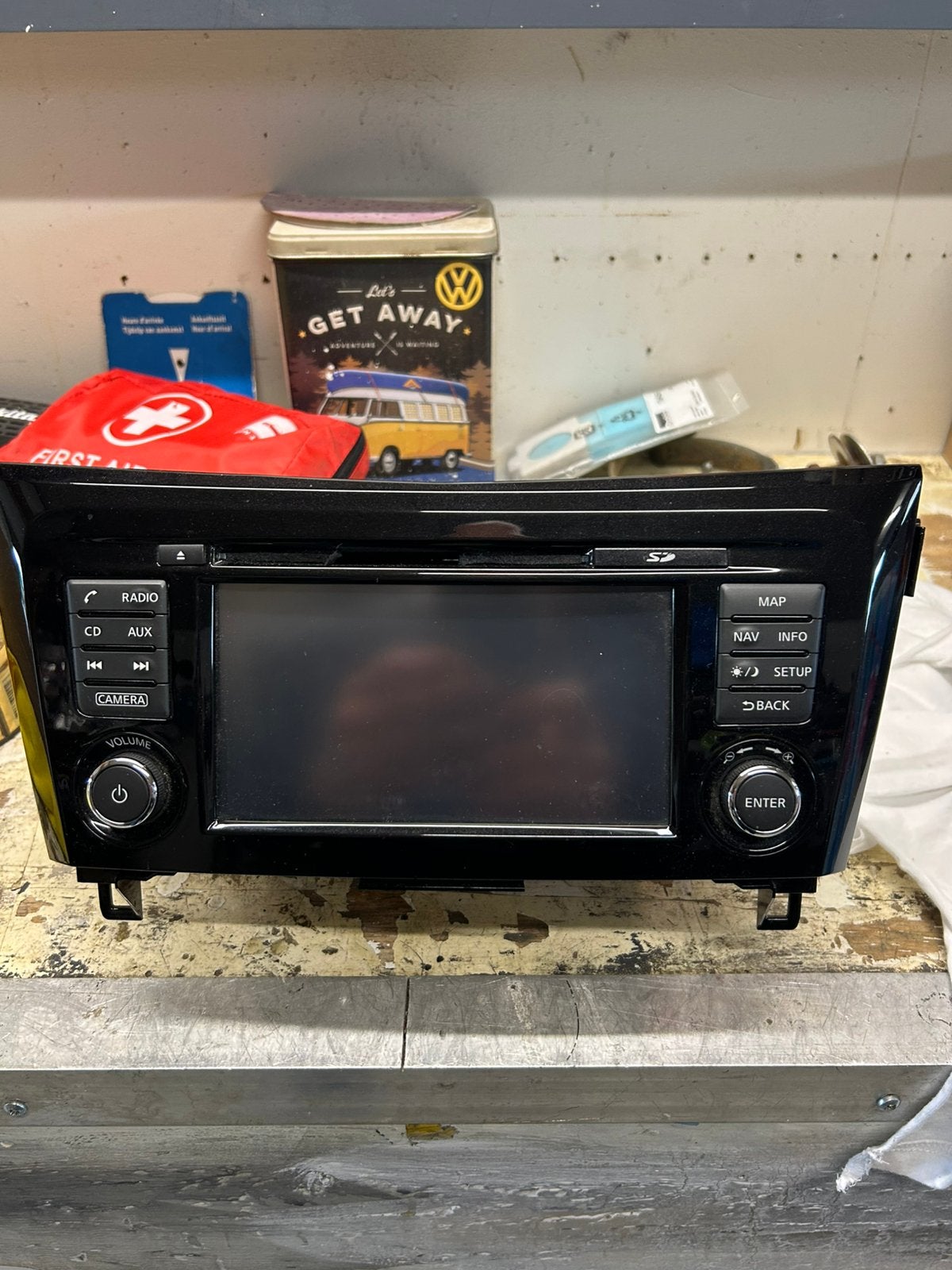 Nissan radio/navigatie, Ophalen, Zo goed als nieuw