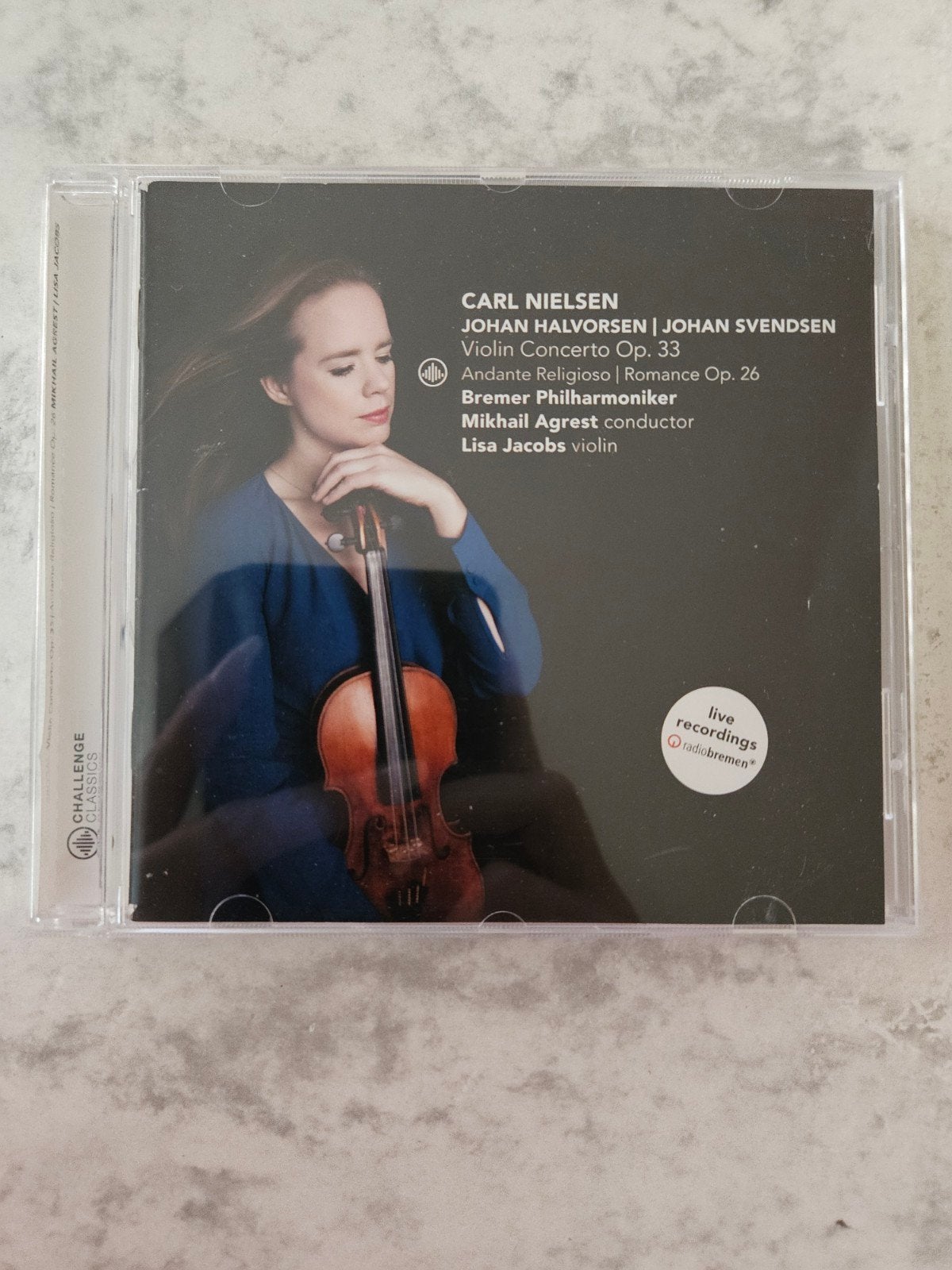 Carl Nielsen - Violin Concerto (Lisa Jacobs) | Challenge Cla, Cd's en Dvd's, Ophalen of Verzenden, Romantiek, Zo goed als nieuw