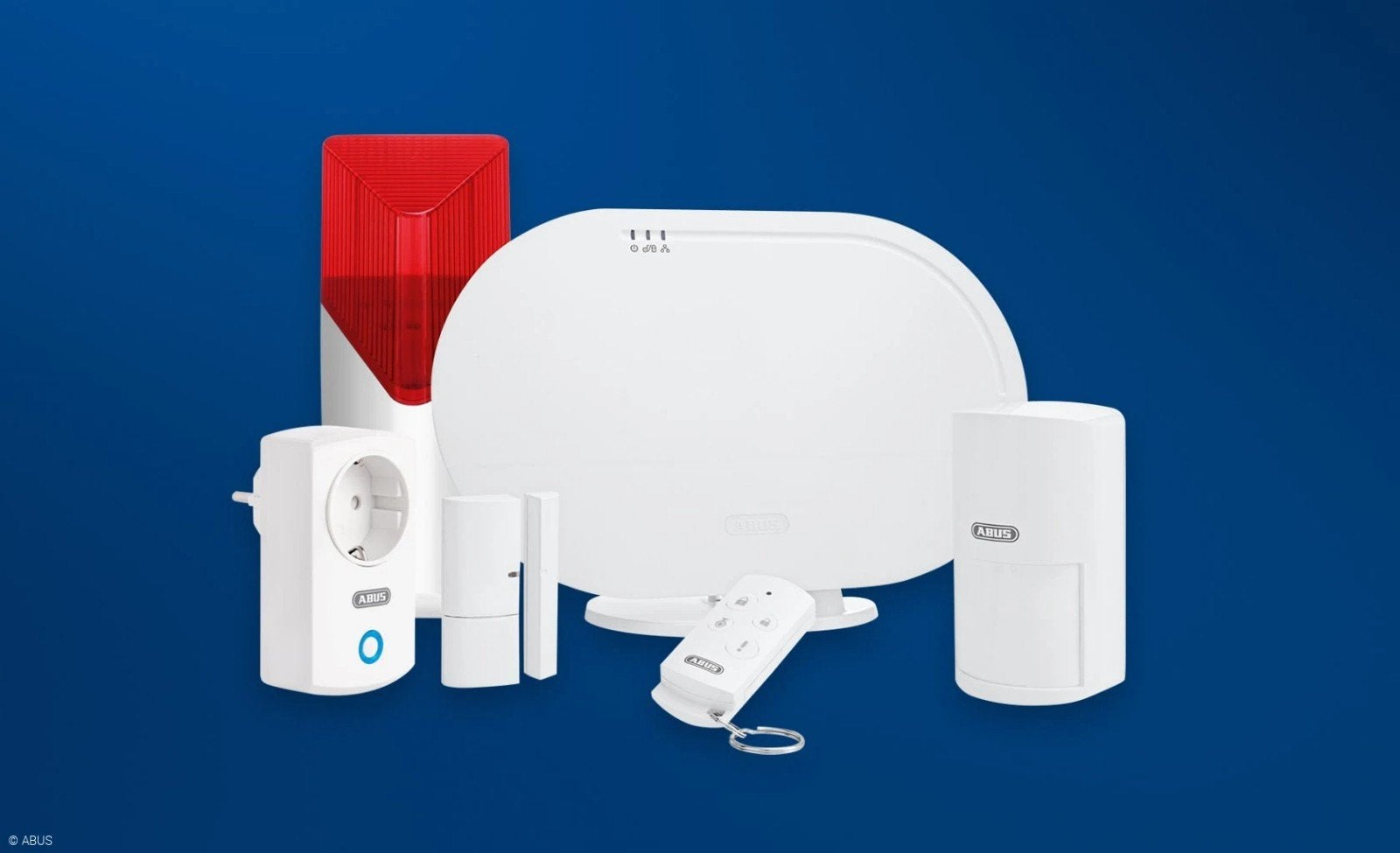 ABUS Smartvest Draadloos Alarmsysteem Set, Gebruikt, Draadloos, Ophalen of Verzenden, Compleet systeem