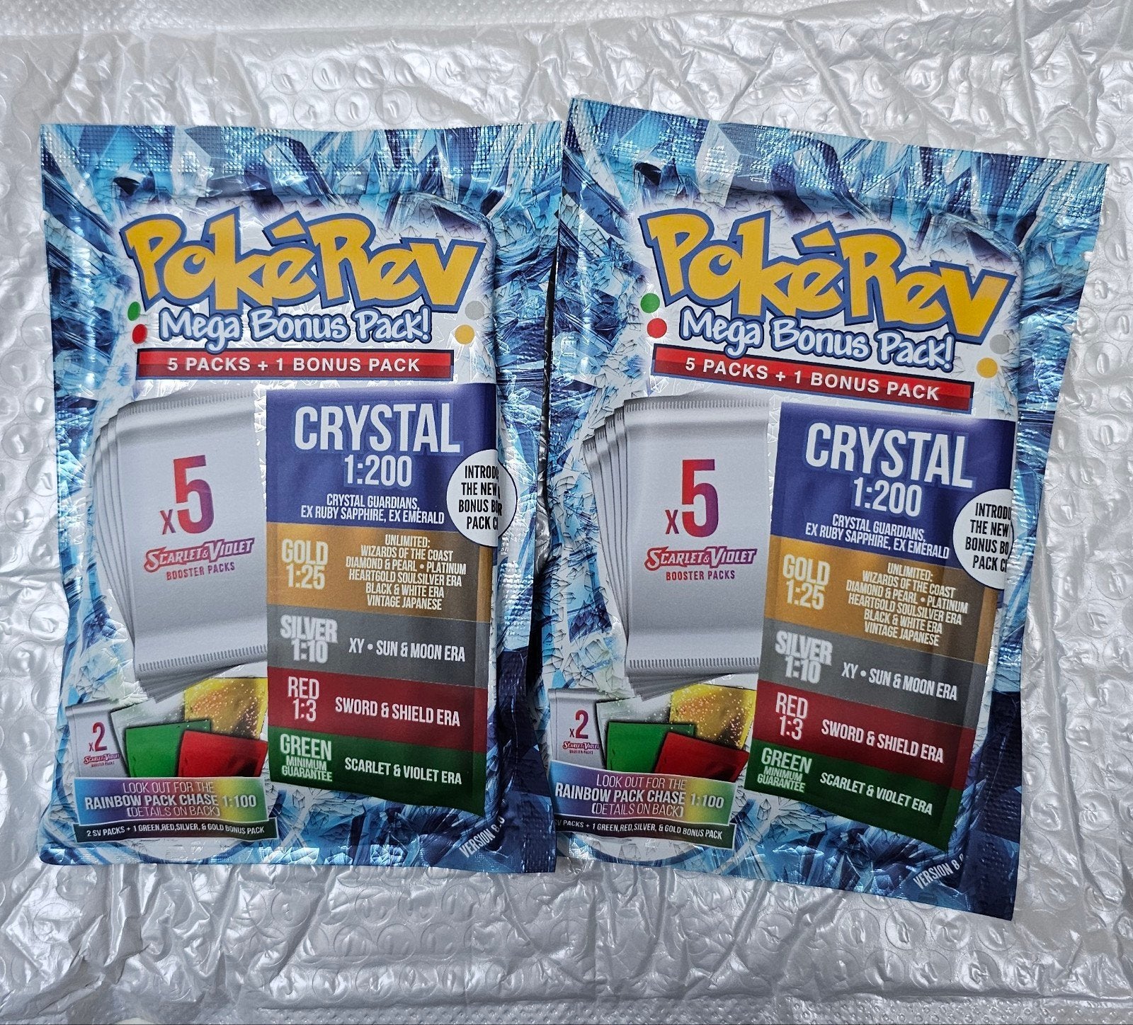 2x Pokemon PokeRev Mega Bonus Mystery Pack Sealed, Hobby en Vrije tijd, Ophalen of Verzenden, Nieuw, Booster