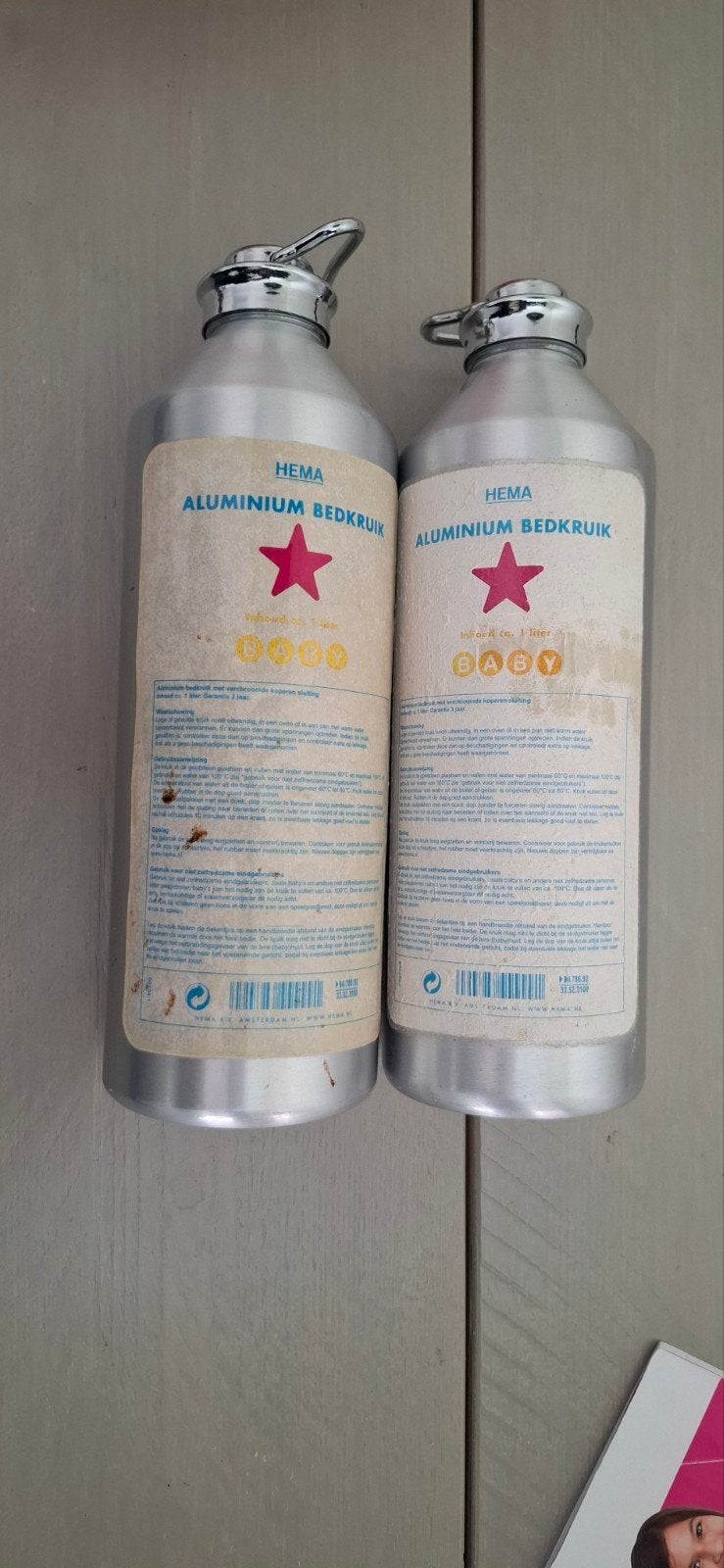Hema Aluminium Bedkruik - Baby (2 stuks), Ophalen, Gebruikt