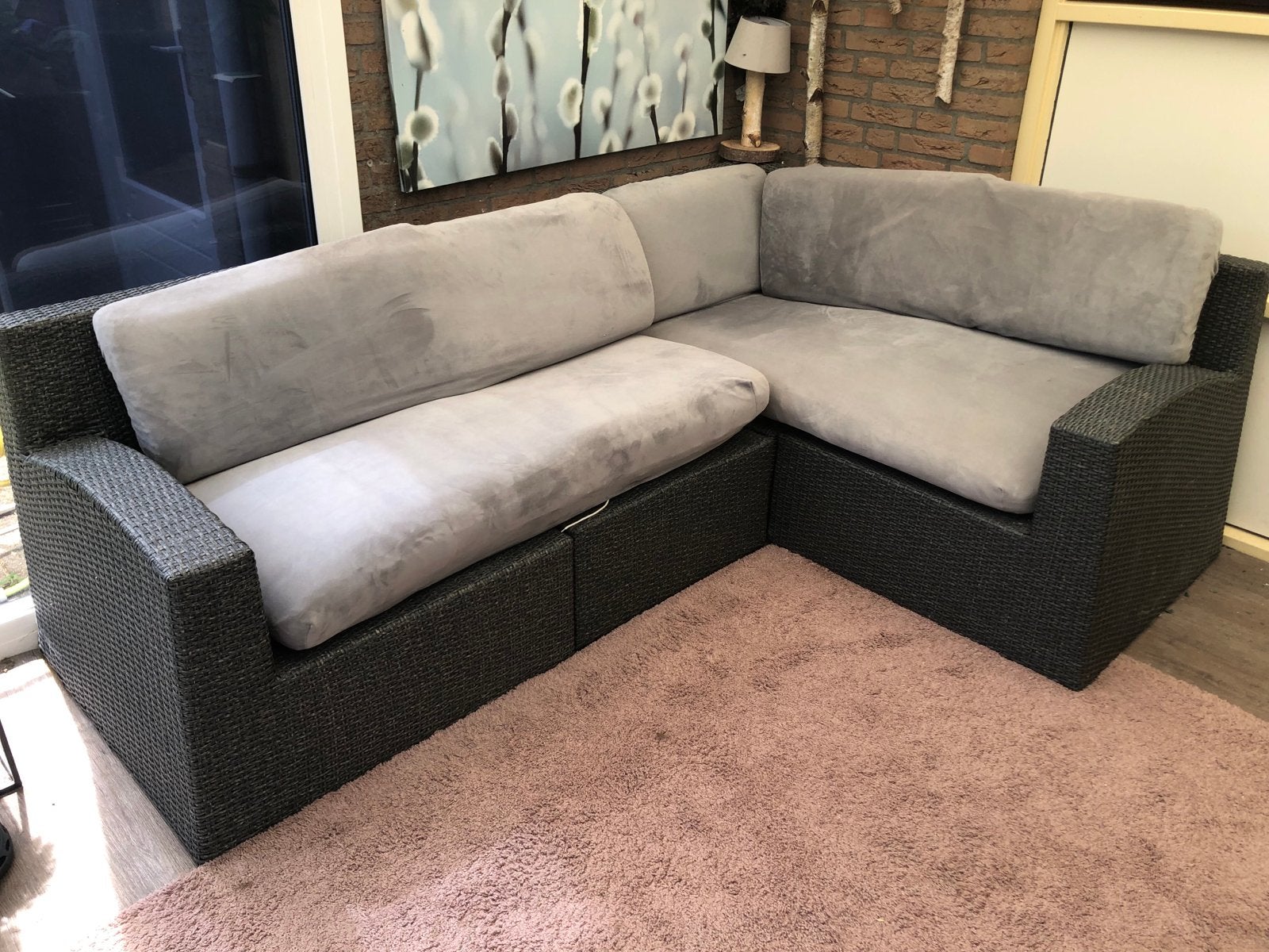 .Lounge set ,tuinmeubel, Ophalen, Gebruikt, Stof