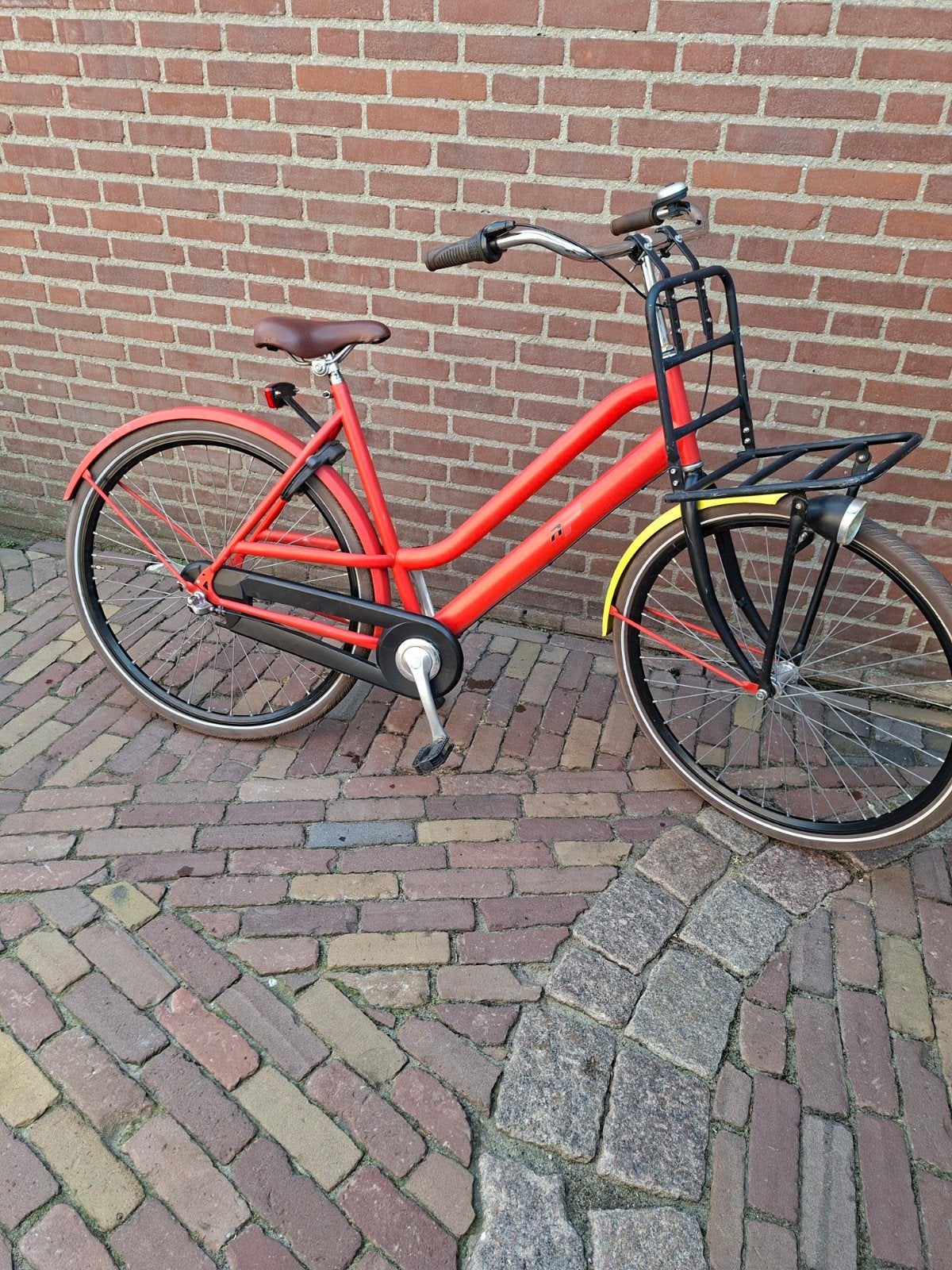 Mooie rode RP transportfiets 28 inch, 3 versnellingen, Terugtraprem, Versnellingen, Ophalen, Overige merken