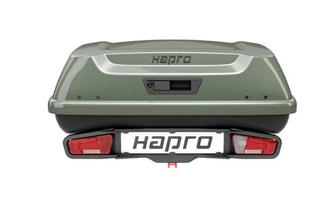 Hapro Boxer M + Platform - Trekhaakkoffer - 340 Liter groen, Auto diversen, Dakkoffers, Ophalen of Verzenden, Nieuw
