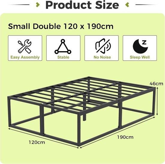 Bedframe 120x190 cm – Metalen Bedframe – Platformbed, Corvance B.V., Verzenden, Nieuw, Corvancebol@gmail.com