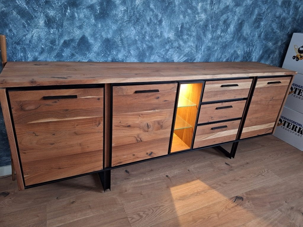 Dressoir Henders & Hazel, Ophalen, Glas, Met deur(en), Zo goed als nieuw