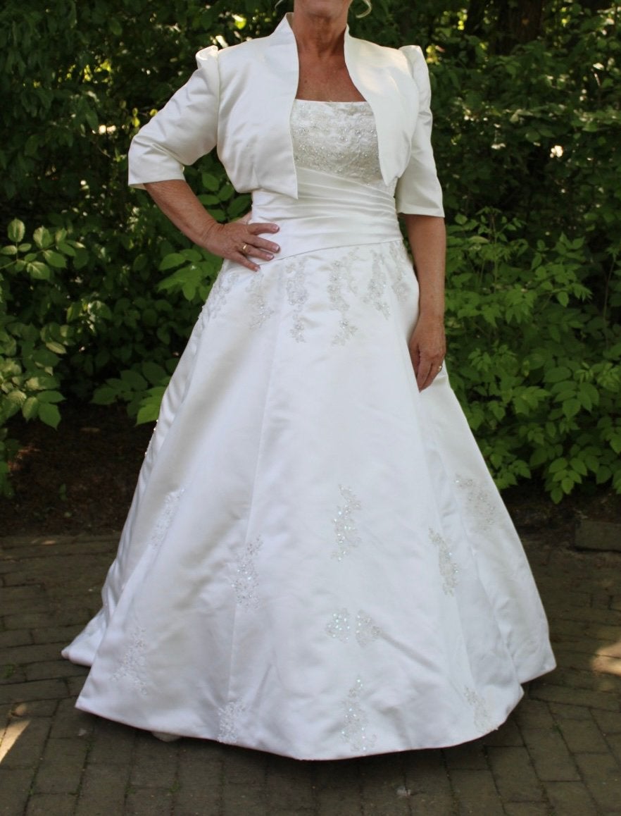 Trouwjurk off white maat 40/42, Ophalen, Zo goed als nieuw, Wit, Trouwjurk
