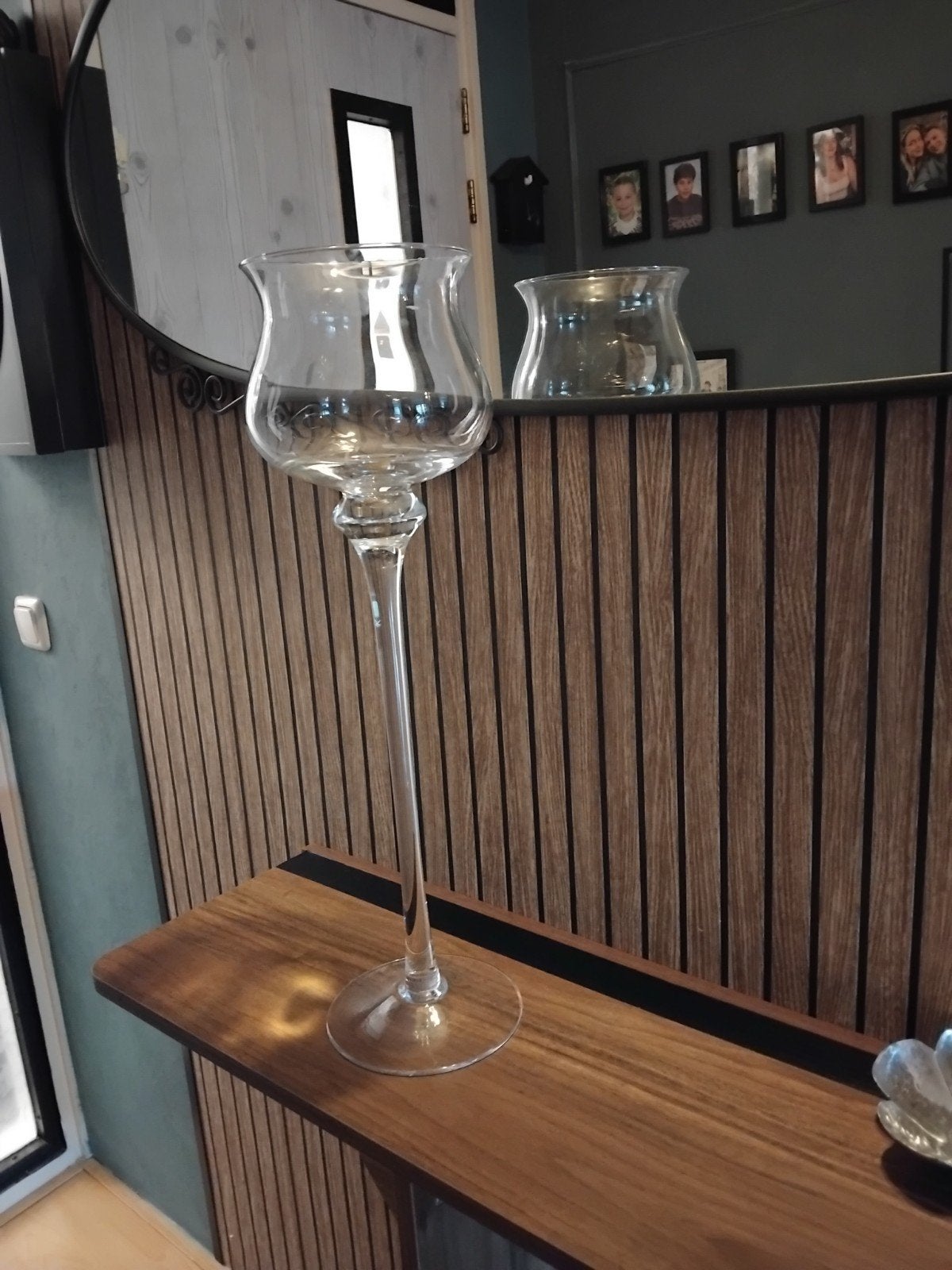 Riviera Maison Windlicht - Elegant Glas, Ophalen, Windlicht, Wit, Rivièra Maison