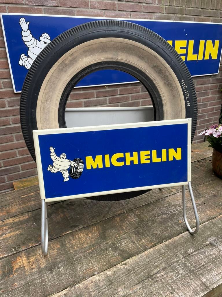 Michelin banden standaard/ borden, Verzamelen, Ophalen of Verzenden, Gebruikt, Auto's