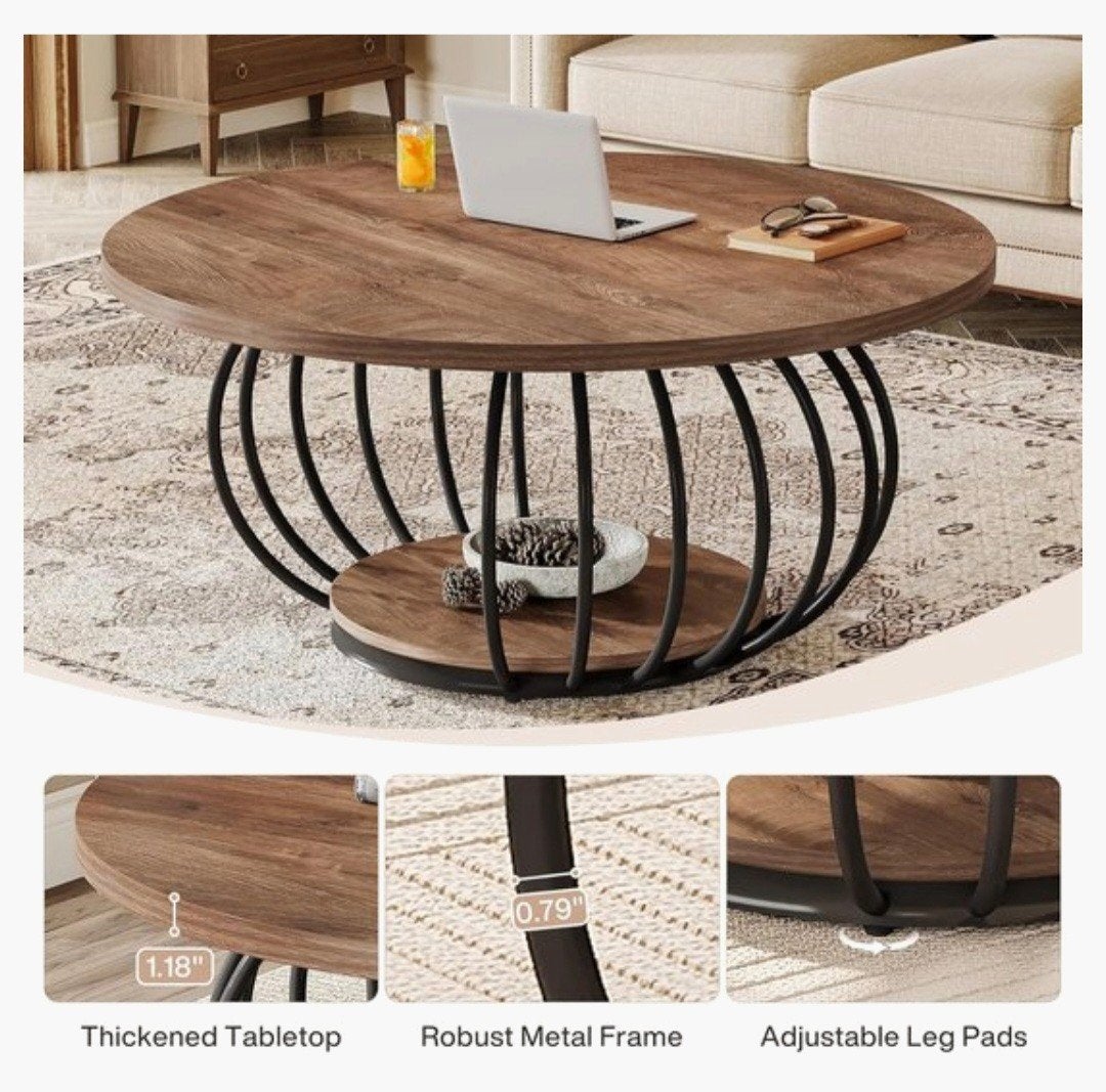 nieuwe ronde Salontafel, Huis en Inrichting, Ophalen, 50 tot 100 cm, Rond, Nieuw