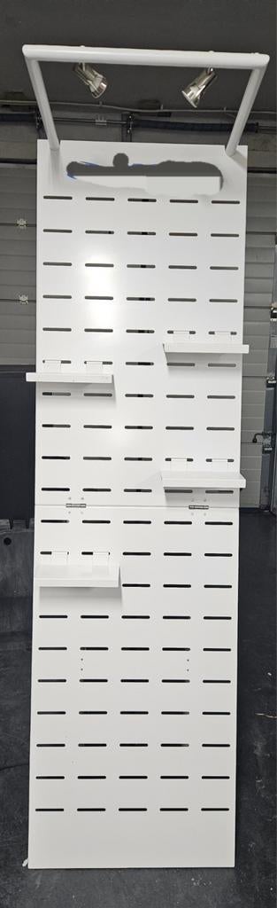 Witte display met verlichting, geschikt voor schoenen, Ophalen of Verzenden