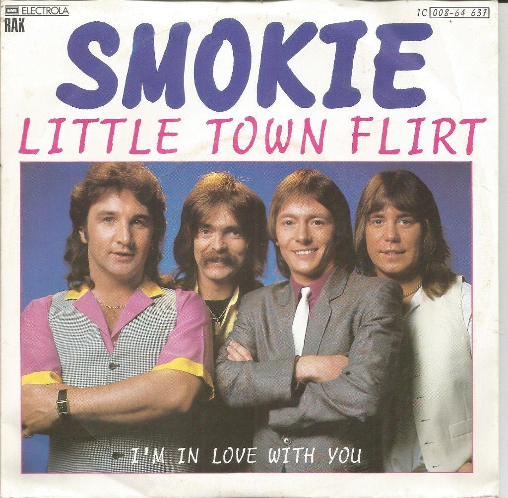Smokie – Little Town Flirt (1981), Cd's en Dvd's, Gebruikt, Fotohoes, 7 inch, Ophalen of Verzenden