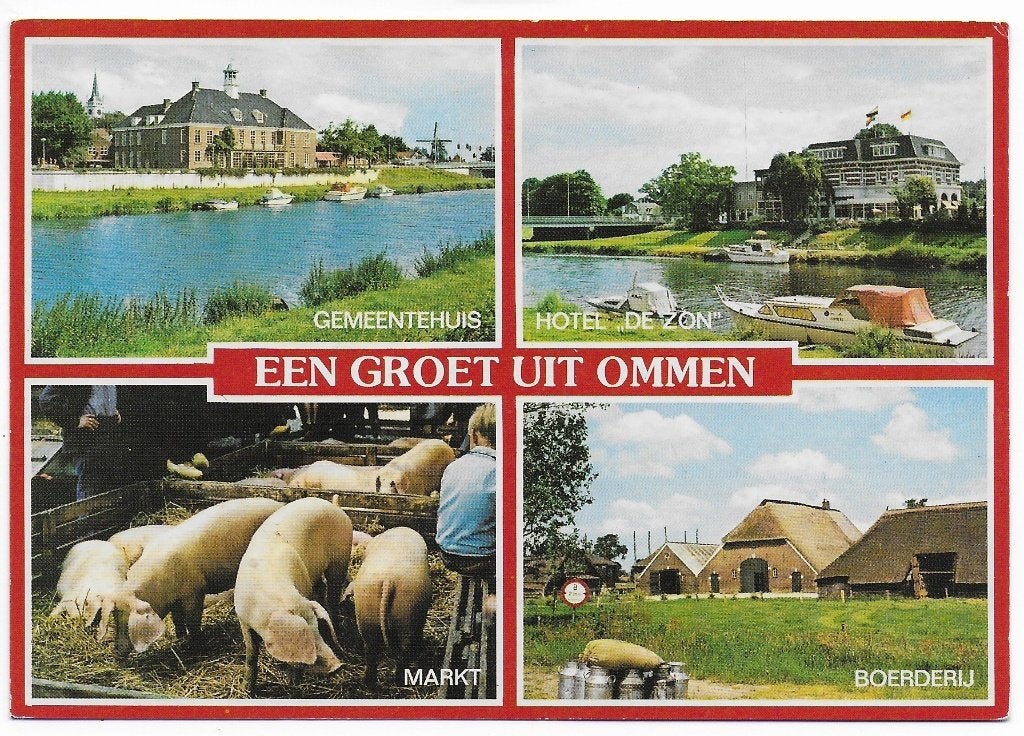 Ommen gelopen Ansichtkaart (B2565 ), Verzamelen, Ansichtkaarten | Nederland, Ophalen of Verzenden, 1980 tot heden, Gelopen, Overijssel