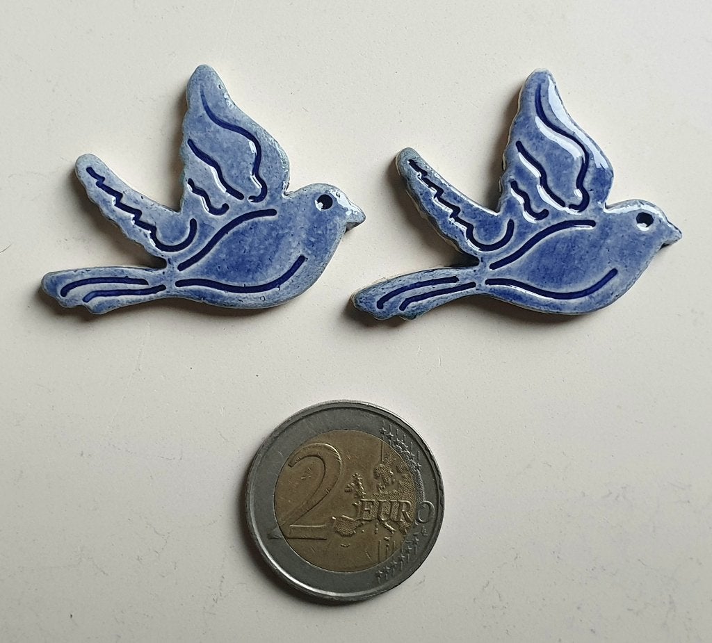 Mozaïek steentjes handgemaakte keramiek duifjes N1A, Verzenden, Handgemaakt, Dieren, Nieuw