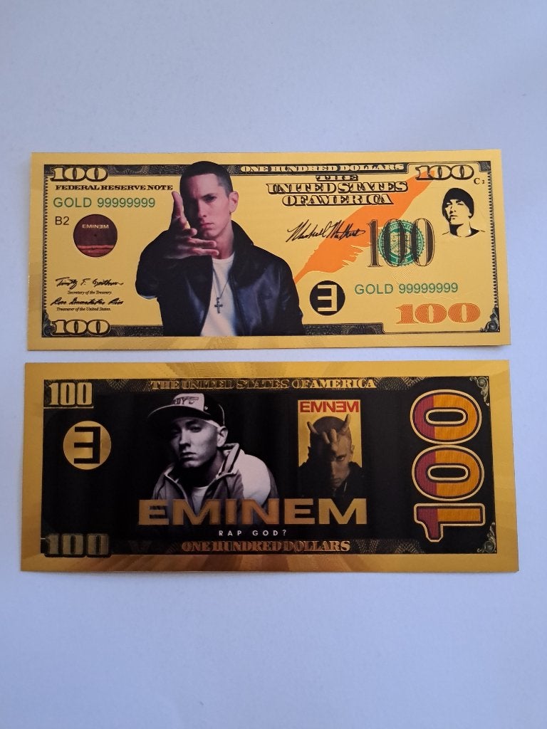 GOUDFOLIEBILJET - MUZIEK - EMINEM, Verzenden, Nieuw, Overige typen