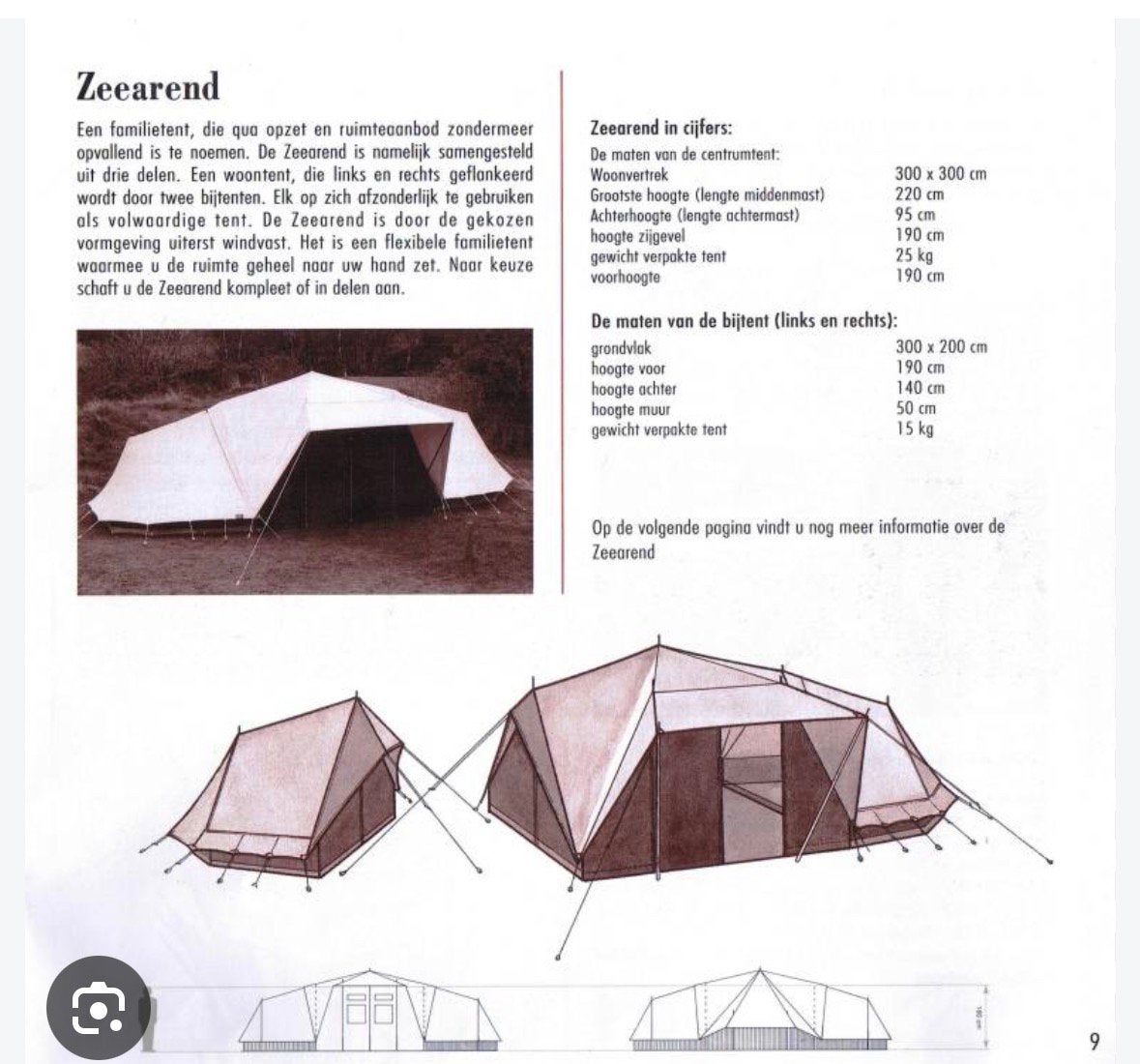 De Waard Zeearend - COMPLEET, Caravans en Kamperen, Ophalen, Gebruikt, Meer dan 6