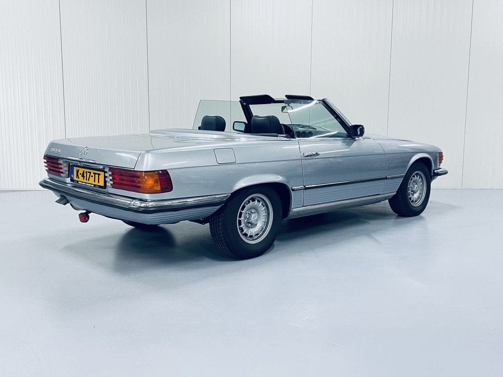 Mercedes-Benz SL-klasse - 380 SL, Auto's, Open dak, Cabriolet, Blauw, Mercedes-Benz