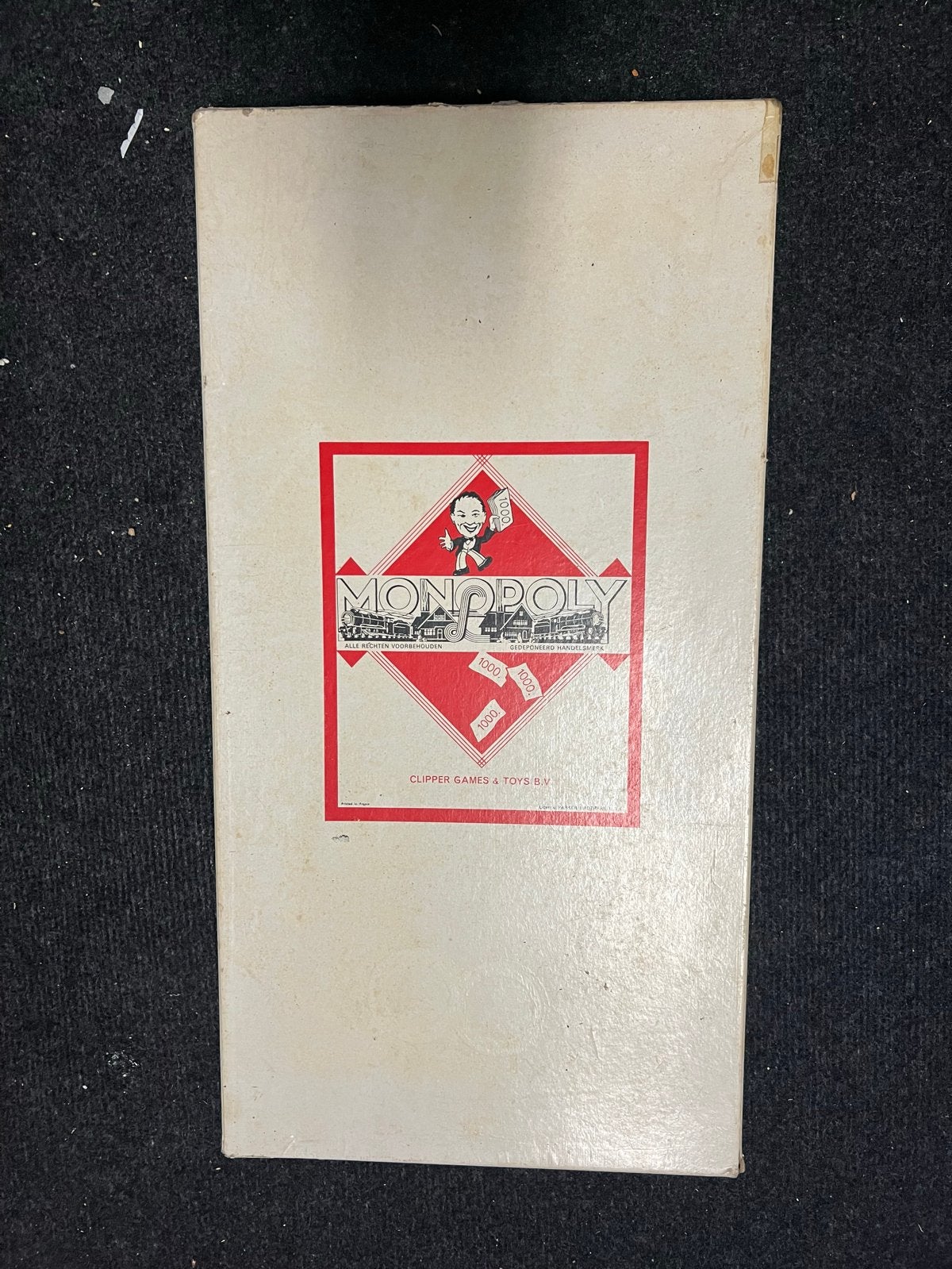 Vintage Monopoly - Klassieke Nederlandse Uitvoering met Guld, Ophalen of Verzenden, Gebruikt