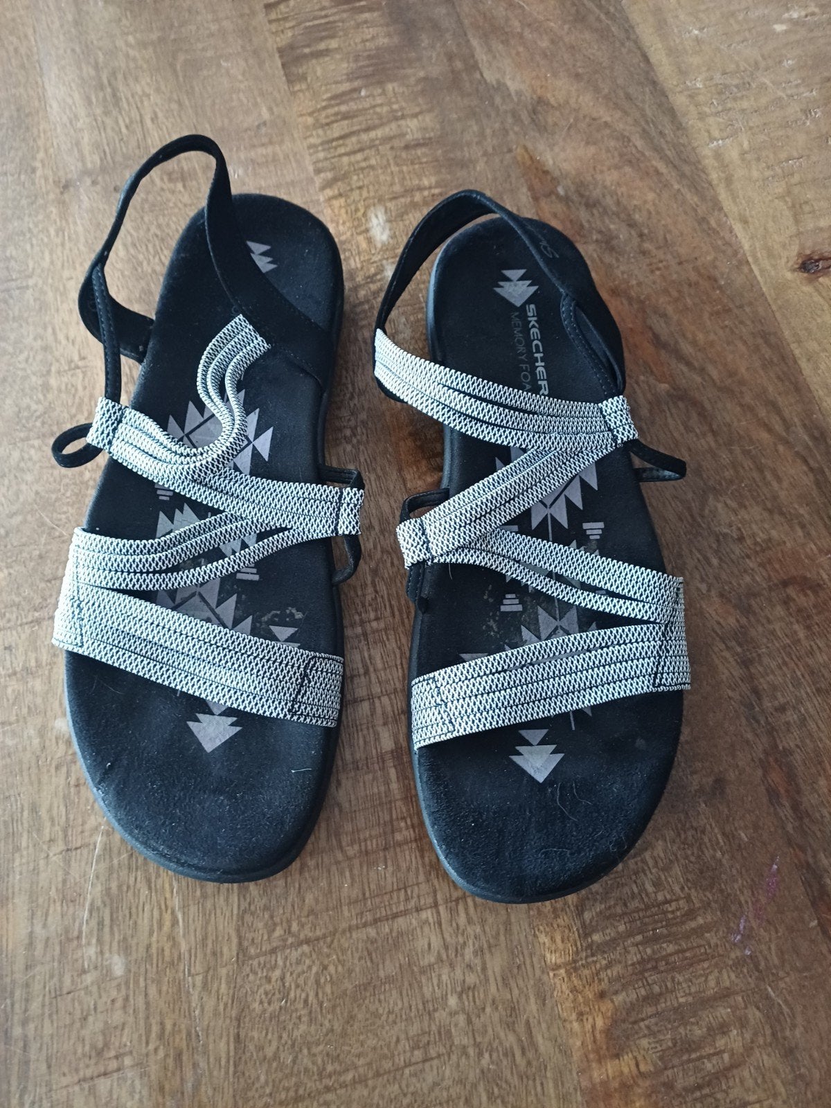 Skechers Memory Foam Sandalen - Zo goed als nieuw, Ophalen, Zo goed als nieuw, Sandalen of Muiltjes