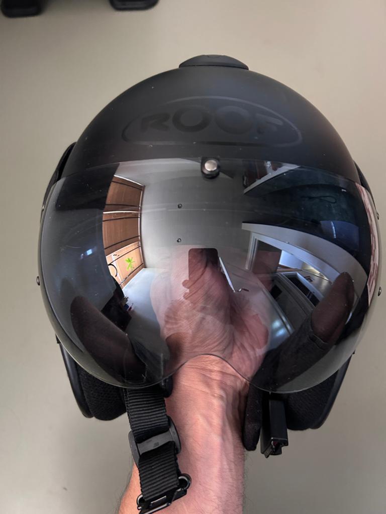 Roof Boxer V8 helm - Mat Zwart - Maat S, Overige merken, Systeemhelm, Heren, Ophalen of Verzenden