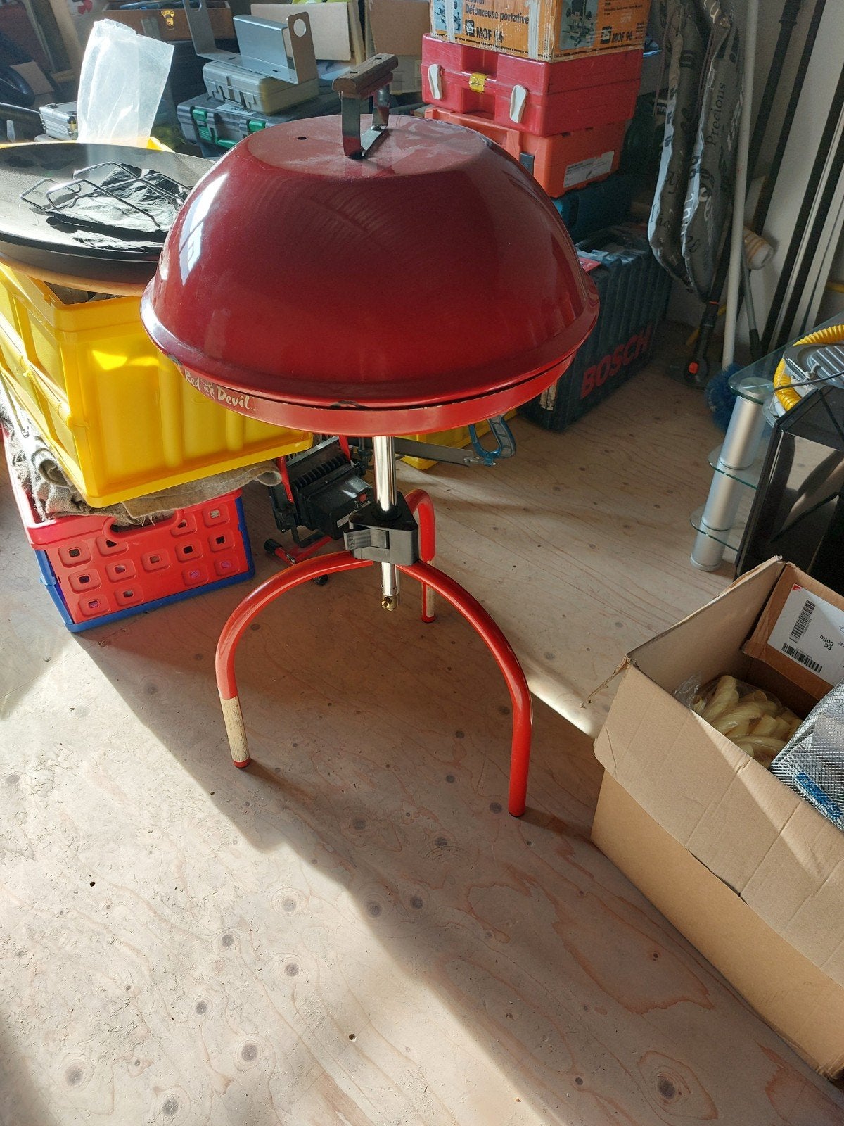 Skottelbraai Red Devil - Barbecue Grill, Tuin en Terras, Ophalen, Gebruikt, Red Devil