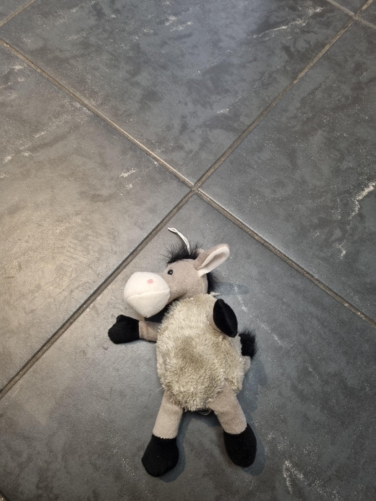 Schattige ezel knuffel, Ophalen of Verzenden, Gebruikt, Grijs, Overige typen