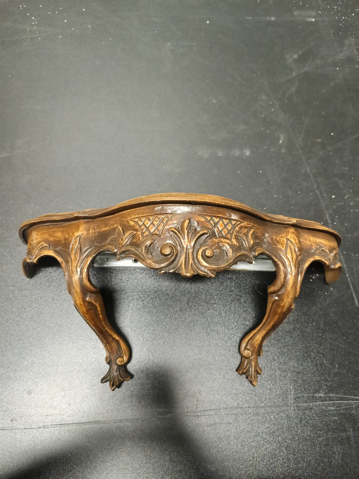 Vintage Barok Wandconsole Hangtafeltje (Hout-look Kunststof), Ophalen of Verzenden, Zo goed als nieuw