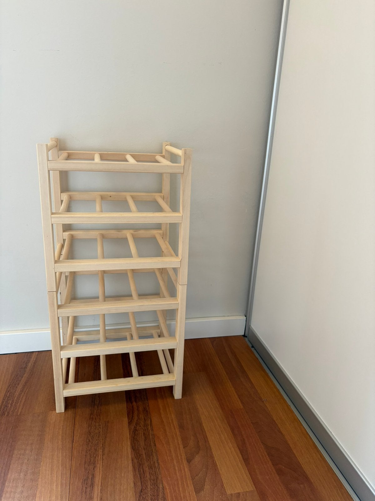 IKEA Wijnrek van hout - perfect voor 15 flessen, Huis en Inrichting, Woonaccessoires | Wijnrekken, Ophalen, 5 tot 15 flessen, Zo goed als nieuw