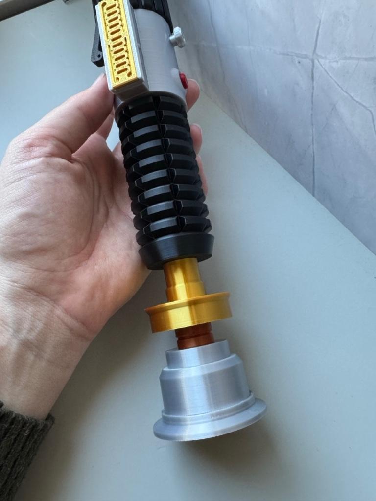 Star Wars lightsaber Obi-Wan Kenobi hilt, Verzamelen, Star Wars, Ophalen, Zo goed als nieuw, Replica
