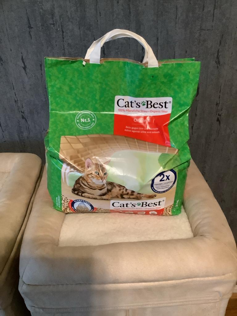 Ongeopende zak houtkorrels voor de kattenbak, Dieren en Toebehoren, Ophalen, Nieuw