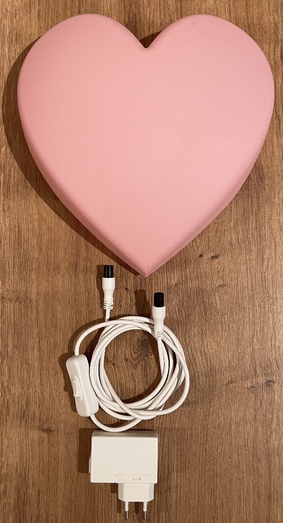 IKEA UPPLYST Led-wandlamp Hart roze, Kunststof, Inclusief lichtbron, IKEA, Roze
