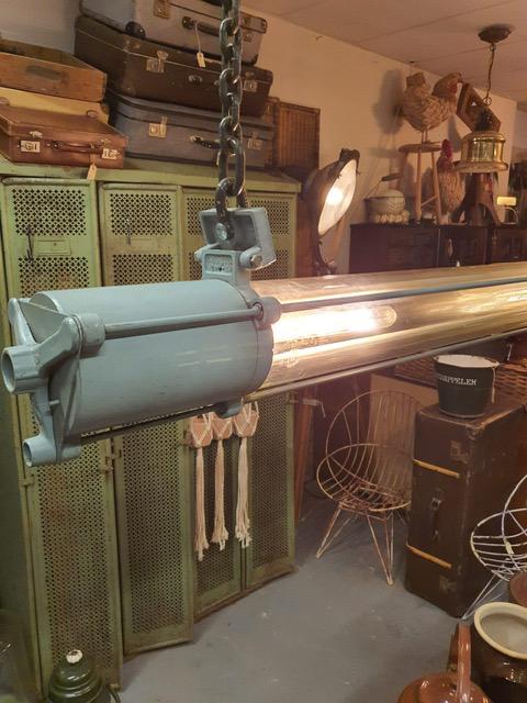 Industriële tube lamp/buislamp  - Vintage design, Ophalen, Gebruikt