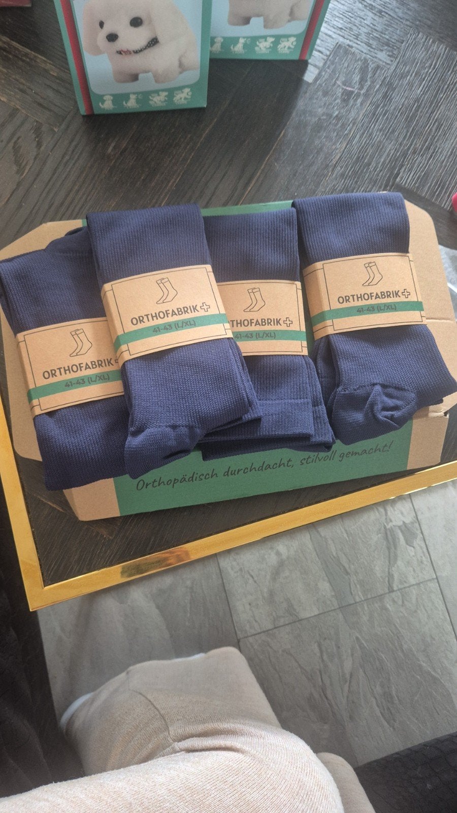 Orthofabrik compressiekousen klasse 1 (4 stuks), Sokken en Kniesokken, Blauw, Nieuw, Ophalen of Verzenden