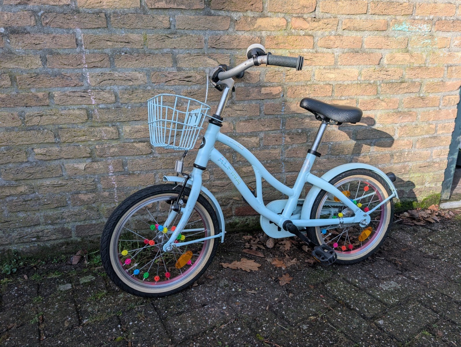 Alpina Ocean kinderfiets 16 inch met mandje, Ophalen of Verzenden, Gebruikt, 16 tot 20 inch