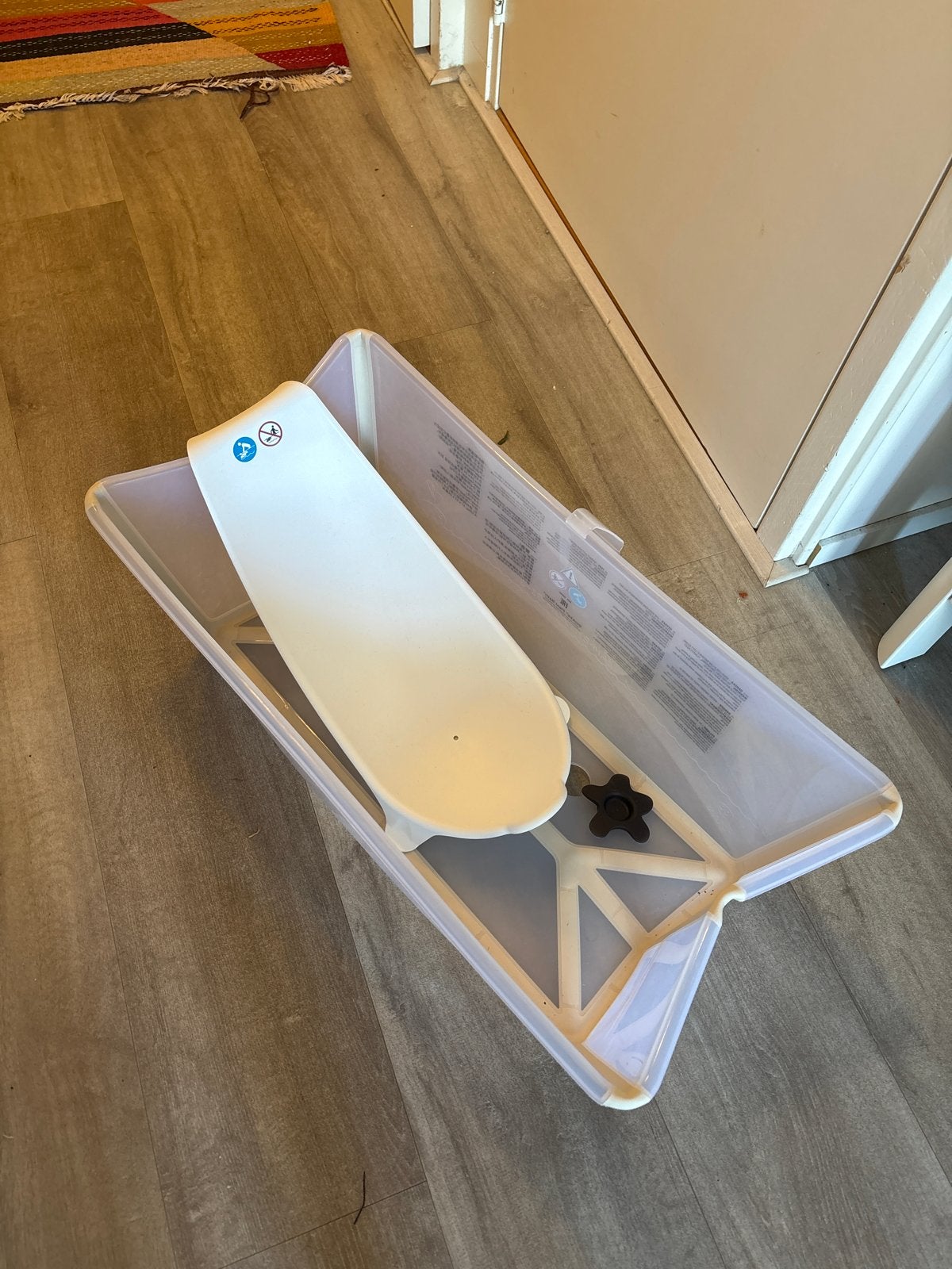 Stokke - Babybadje met badzitje - Zo goed als nieuw, Zo goed als nieuw, Badje, Standaard, Ophalen
