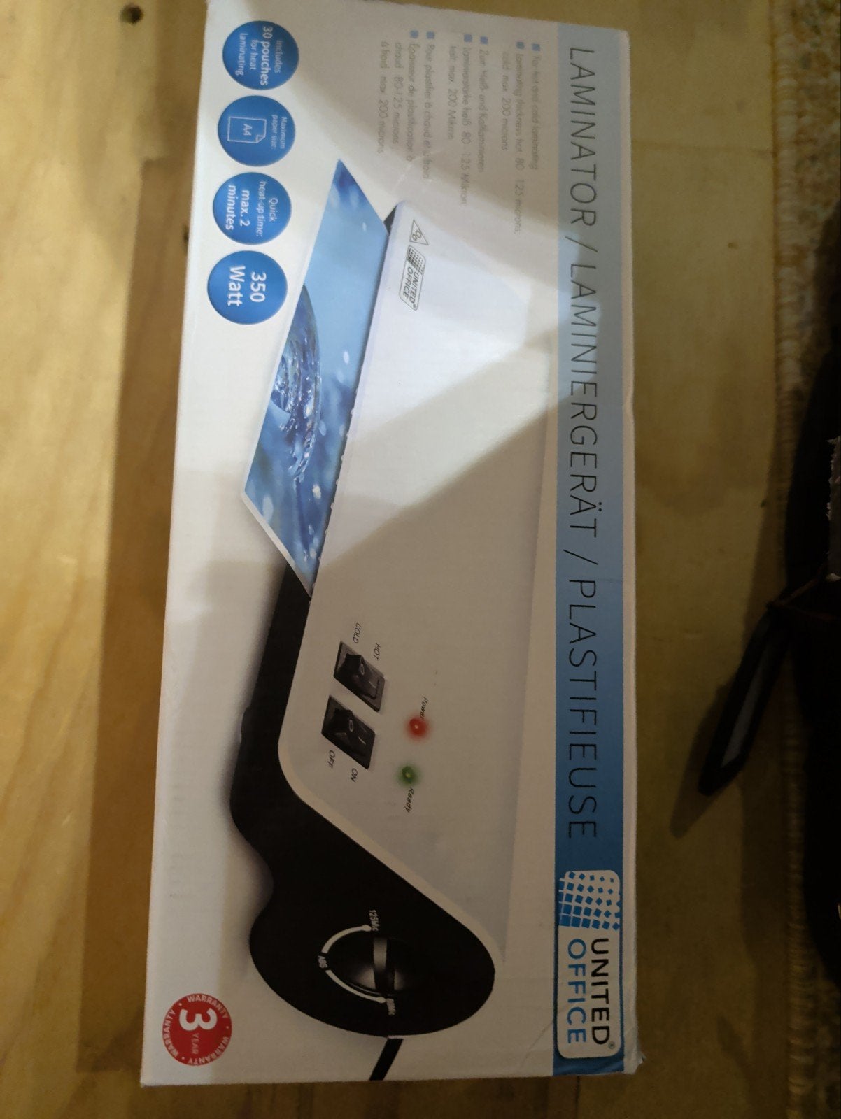 United Office Laminator A4 - Nieuw in verpakking, Ophalen
